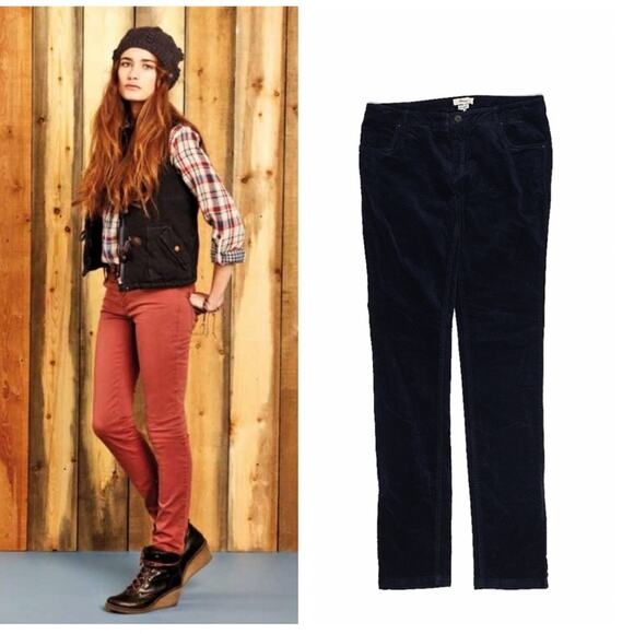 Yerse Deep blue velvet skinny pants, NWT size small or T1 - Picture 10 of 10